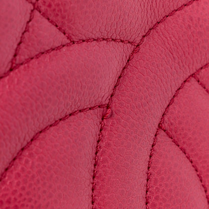 Chanel Soft Caviar Quilted CC Timeless Tote Red 12 of 15