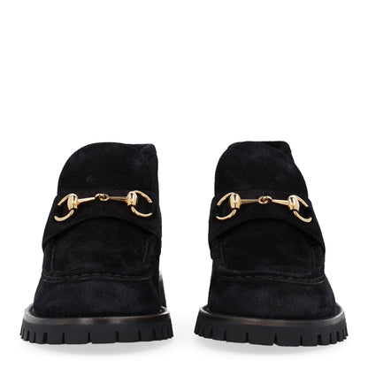 Gucci Suede Horsebit Womens Ankle Boots 38.5 Black 3 of 11