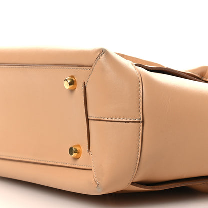 Bottega Veneta Grained Calfskin Maxi Intrecciato Medium Arco Nude 10 of 13