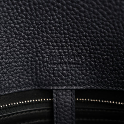 The Row Matte Grained Calfskin Margaux Shoulder 12 Marine 6 of 10