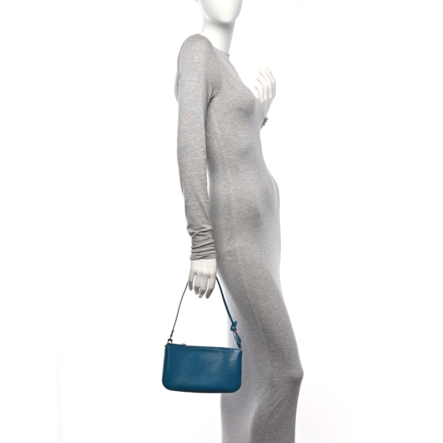 Louis Vuitton Epi Pochette Accessories NM Cyan 2 of 11