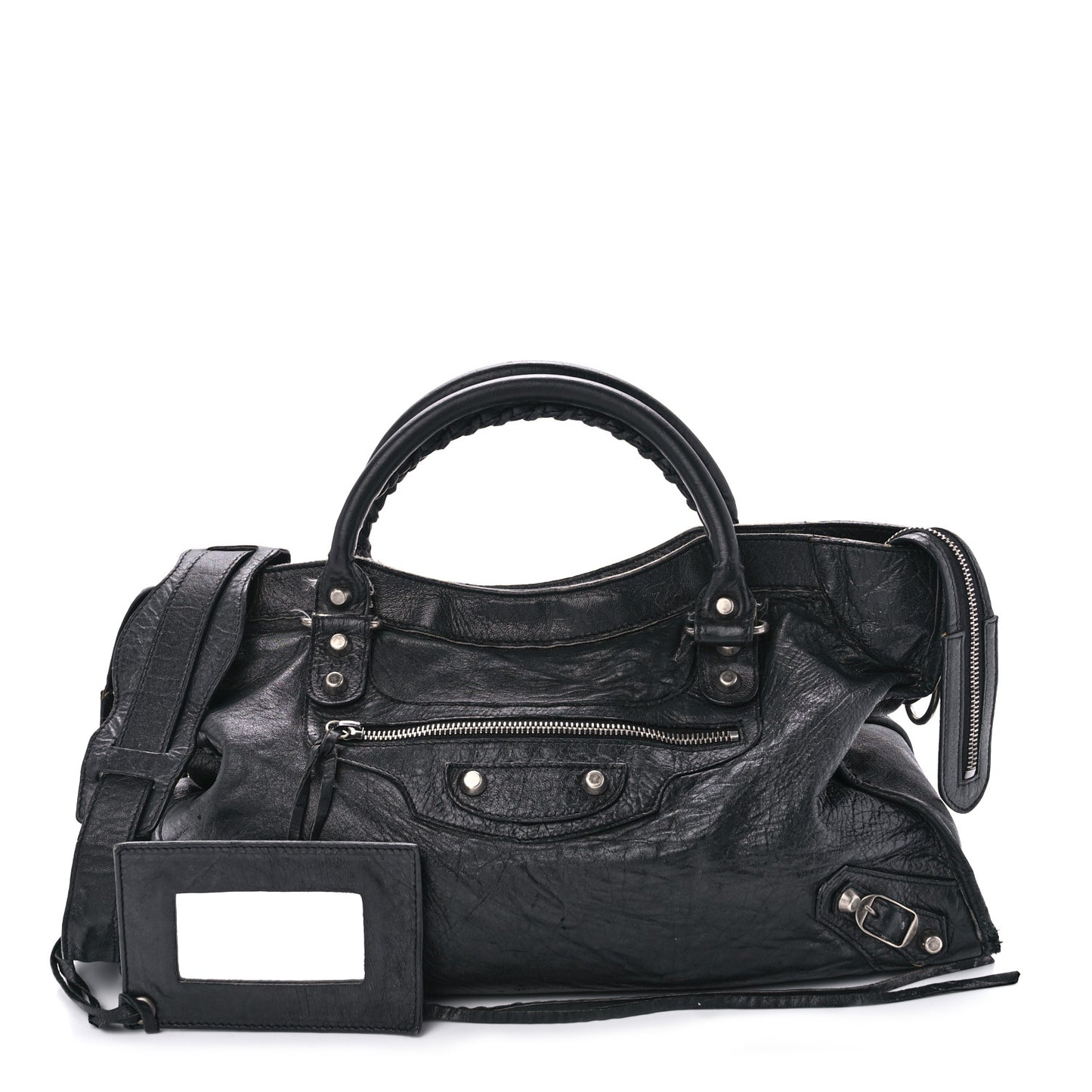 Agneau Classic Silver Hardware City Black