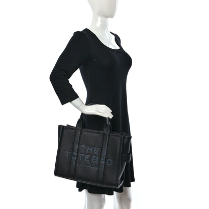 Marc Jacobs Grained Calfskin Medium The Tote Bag Black 2 of 8