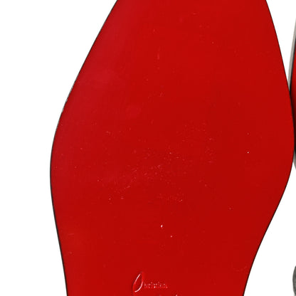 Christian Louboutin Calfskin Crocodile Embossed Cubongo Flat Sandals 36.5 Obscur 11 of 12