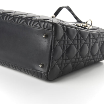 Christian Dior Lambskin Cannage Medium Whipstitch Lady Dior Black 7 of 9