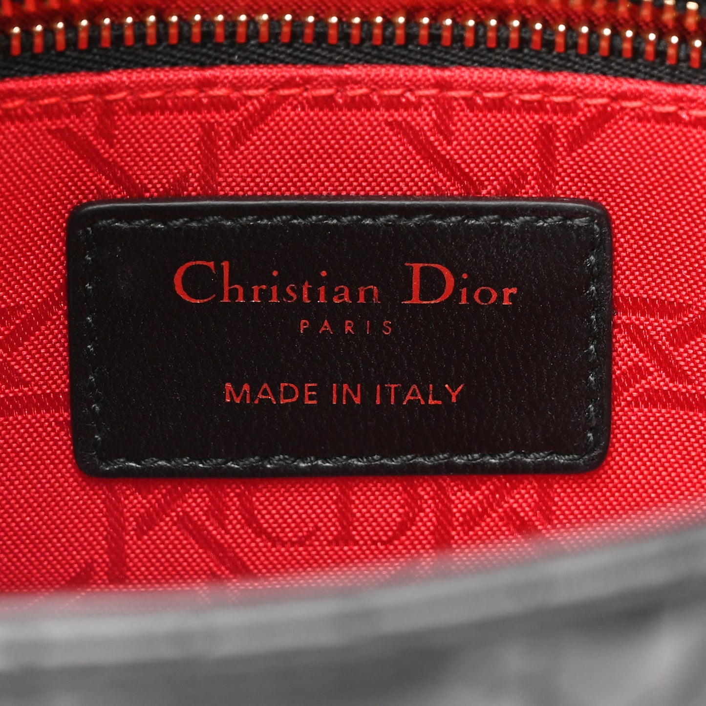 Lambskin Cannage Small Lucky Badges My Lady Dior Black