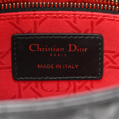 Christian Dior Lambskin Cannage Small Lucky Badges My Lady Dior Black 5 of 9