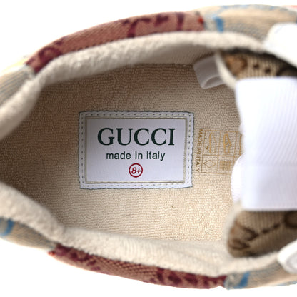 Gucci Monogram Multicolor Demetra Mens Rhyton Sneakers 8.5 Yellow Blue Great White Tabasco 7 of 9