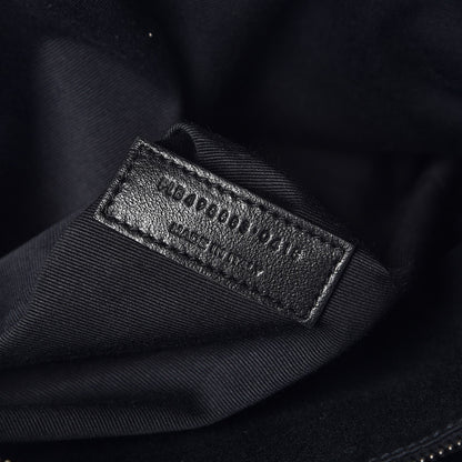 Saint Laurent Crinkled Calfskin Matelasse Monogram Large Niki Chain Satchel Storm 9 of 9