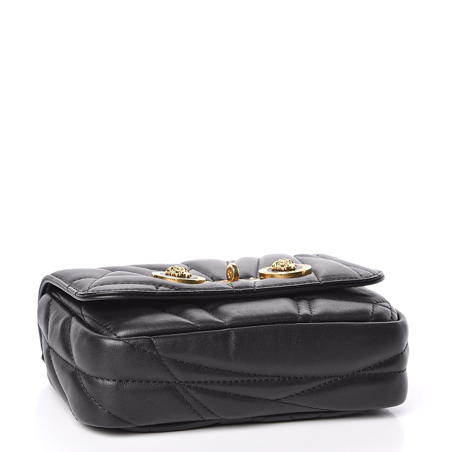 Versace Nappa Quilted Icon Small Crossbody Bag Black 5 of 11