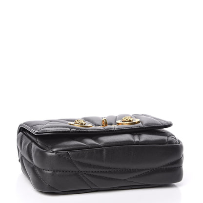 Versace Nappa Quilted Icon Small Crossbody Bag Black 5 of 11