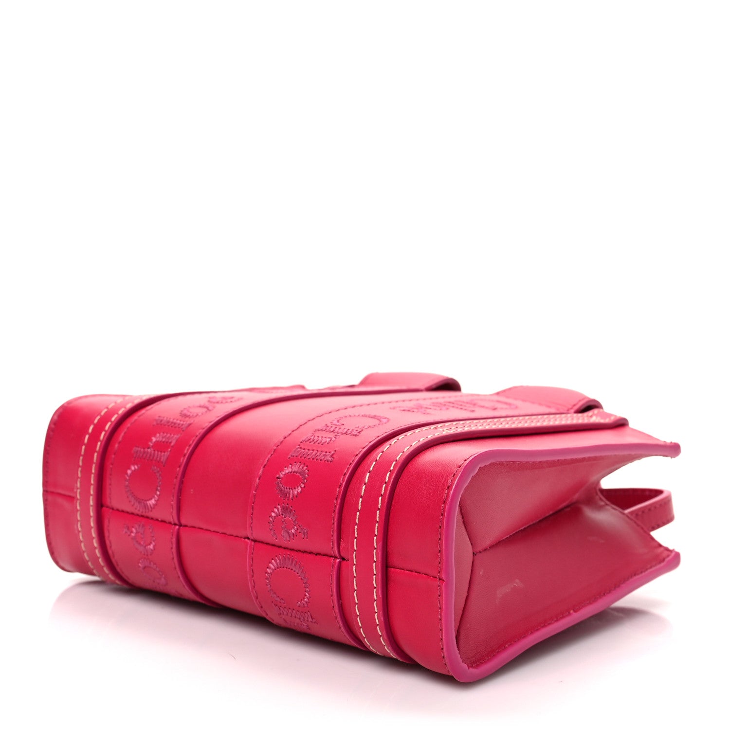 Chloe Calfskin Mini Woody Ribbon Tote Fizzy Pink 6 of 6