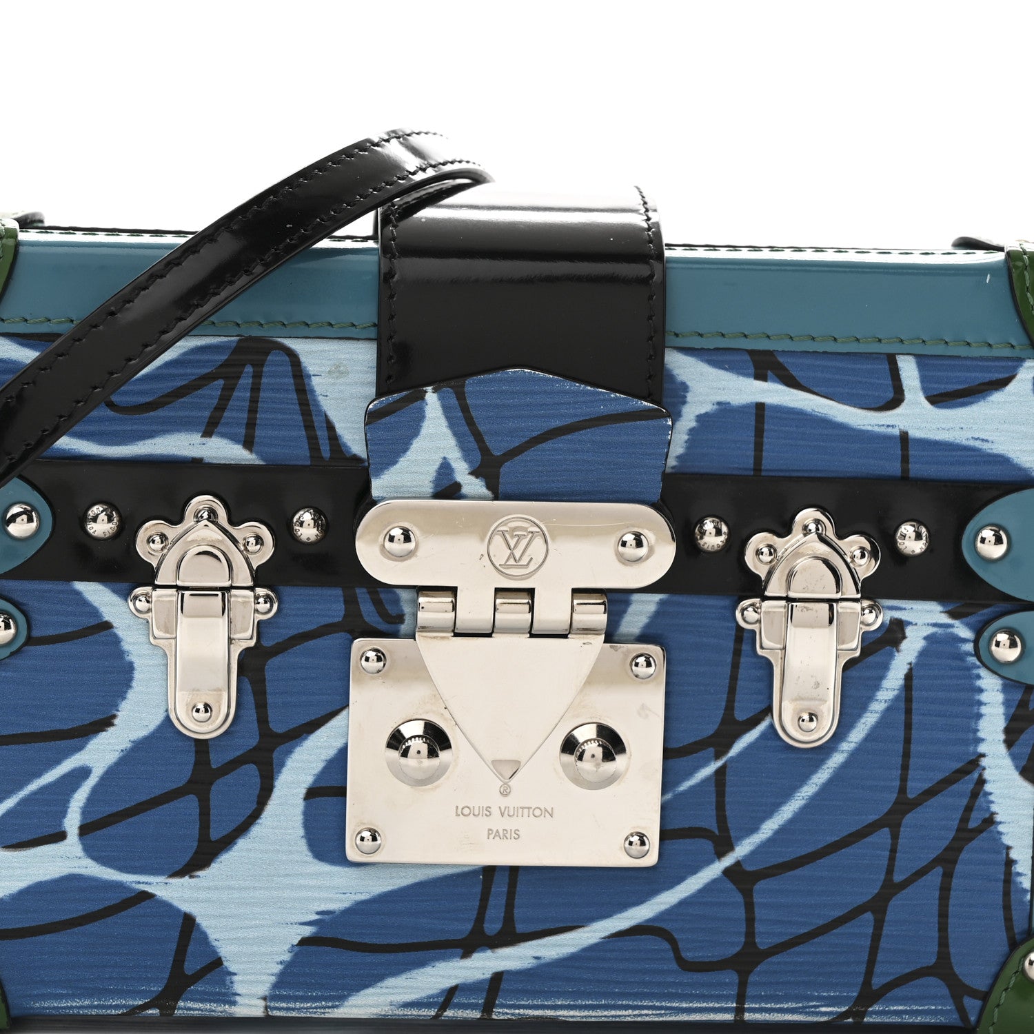 Louis Vuitton Epi Petite Malle Aqua 7 of 9