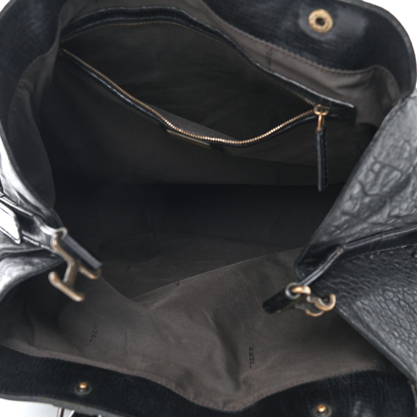 Distressed Lambskin Large Bag De Jour Tote Black