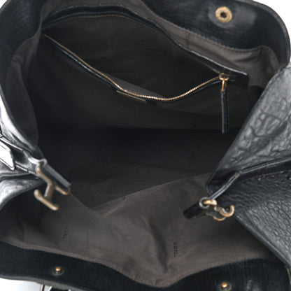 Fendi Distressed Lambskin Large Bag De Jour Tote Black 5 of 13