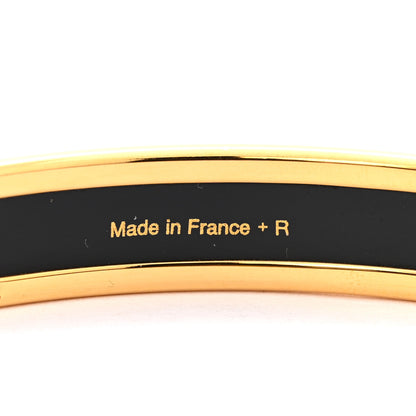 Hermes Enamel Printed Narrow Balcon du Guadalquivir Bracelet 65 Orange 5 of 5