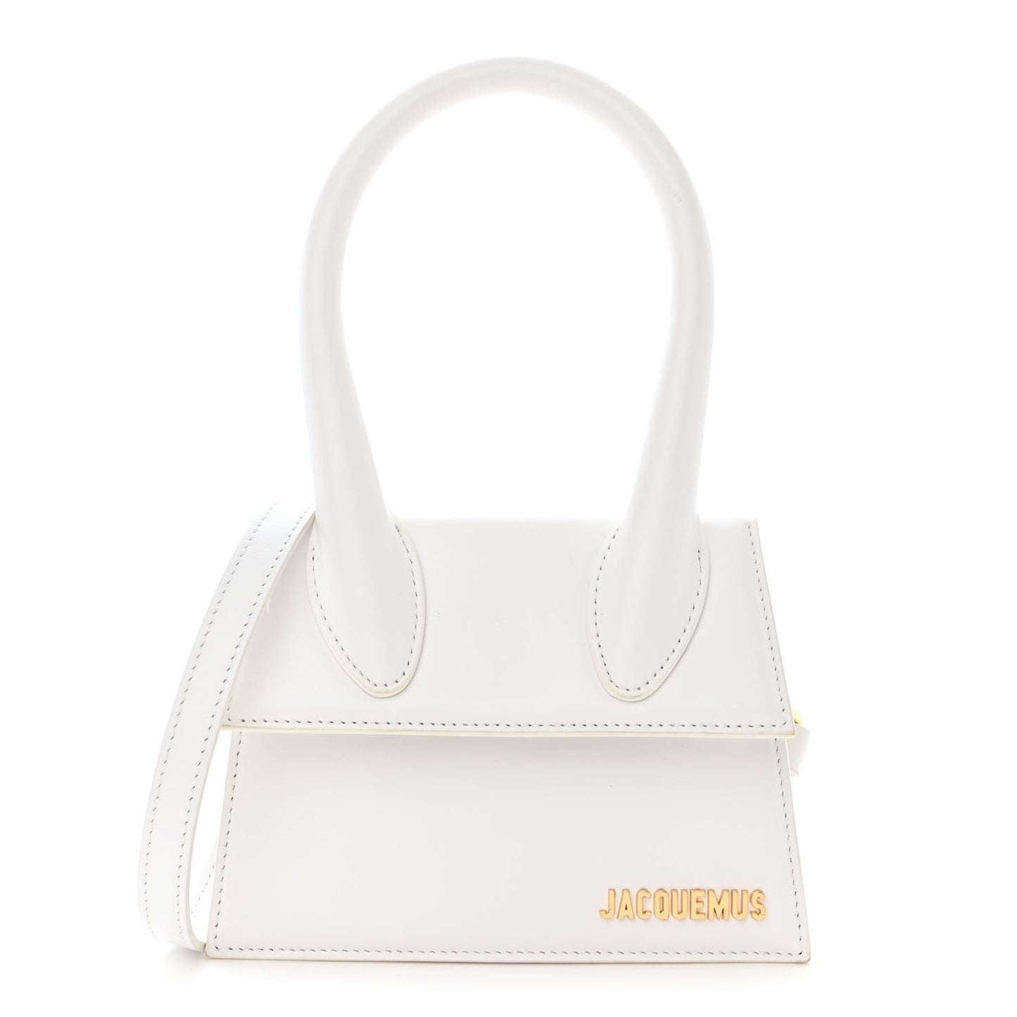 Smooth Calfskin Le Chiquito Moyen White