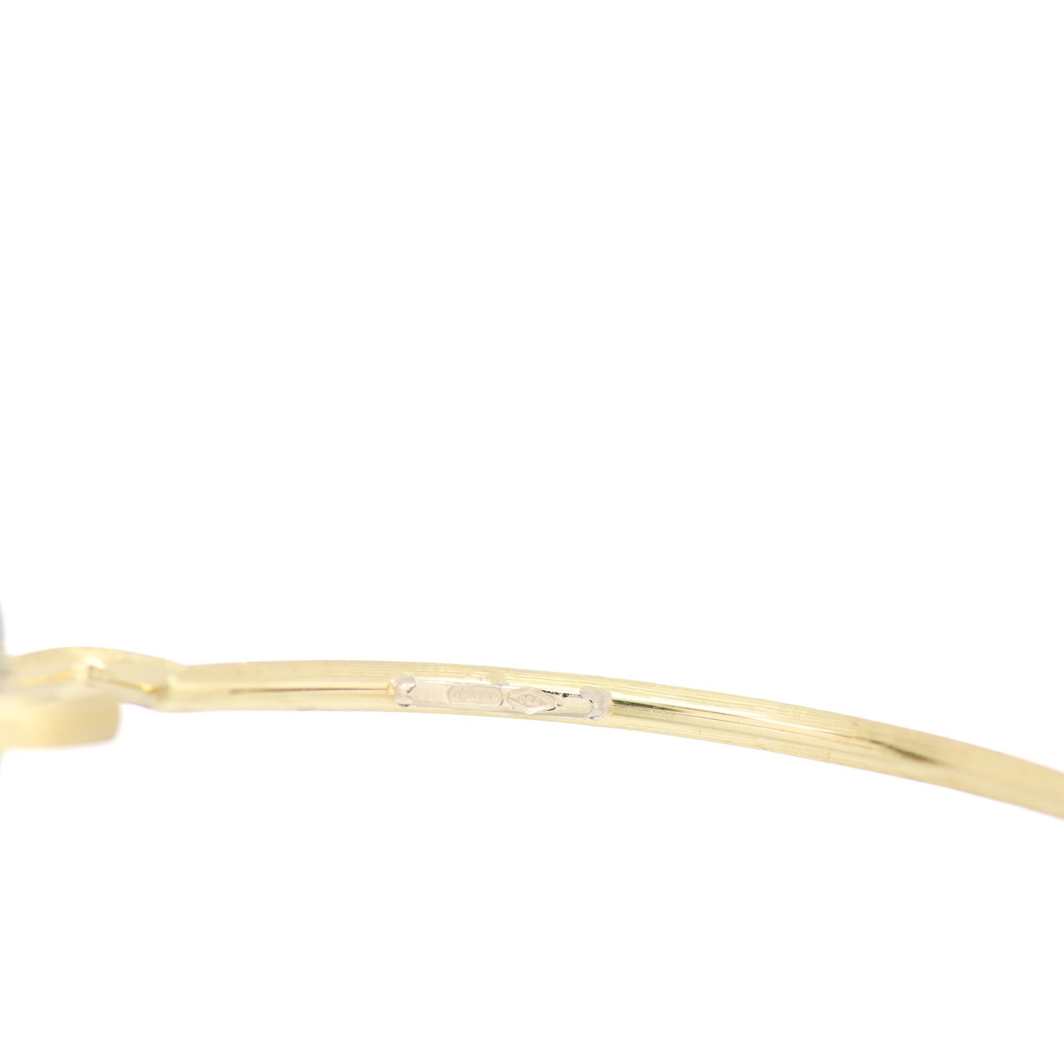 Marco Bicego 18K Yellow White Gold Diamond Wire Bangle Bracelet 3 of 3