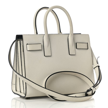 Saint Laurent Grained Calfskin Nano Sac De Jour Porcellana Black 3 of 11
