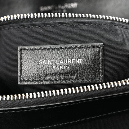 Saint Laurent Calfskin Y Quilted Monogram Medium Loulou Chain Satchel Black 6 of 10