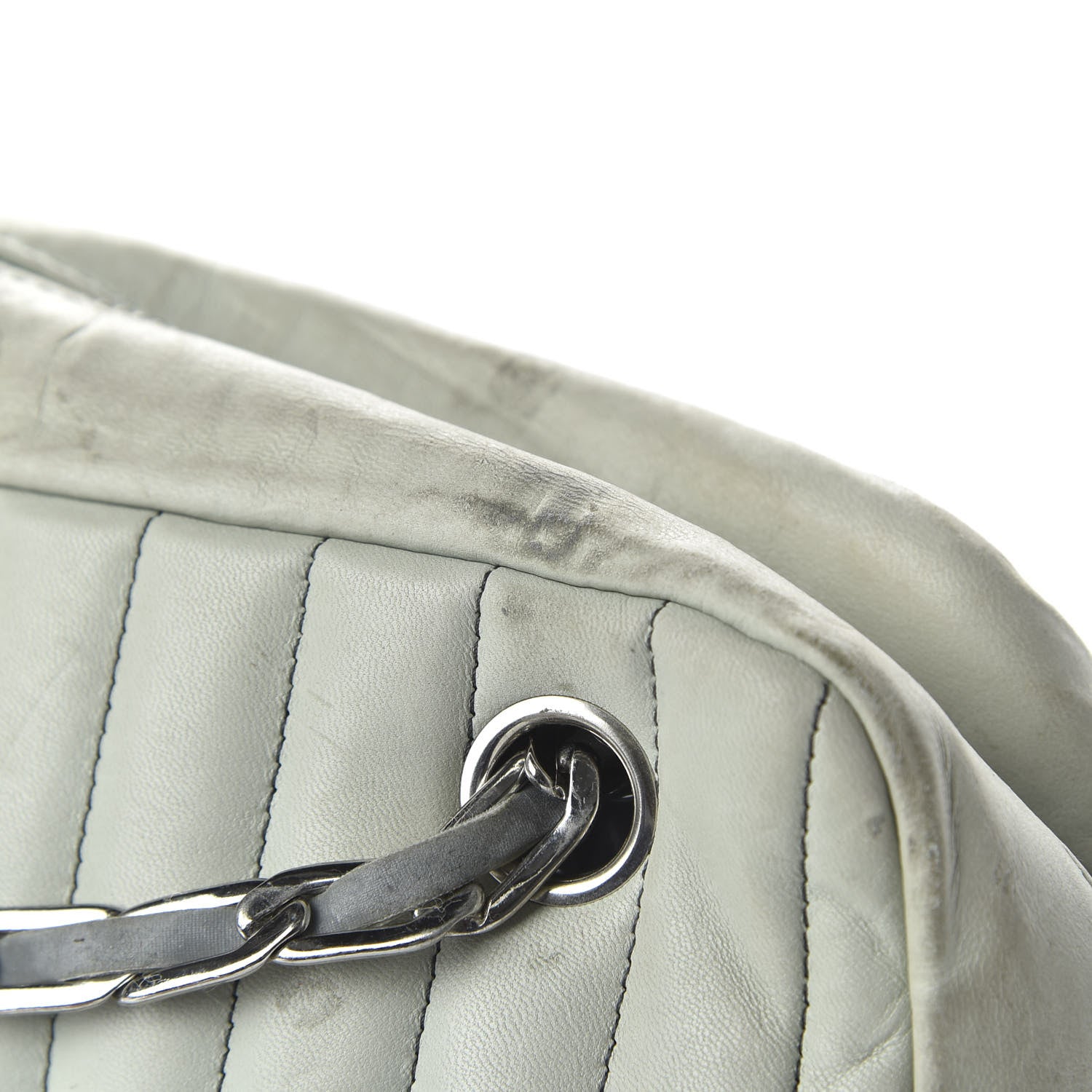 Chanel Lambskin Vertical Quilted Mademoiselle Camera Case Green 12 of 12