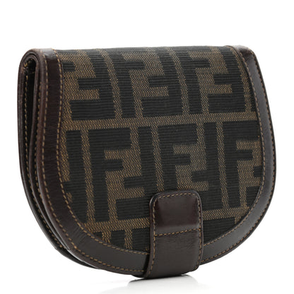 Fendi Zucca Compact Round Wallet Tobacco 3 of 7