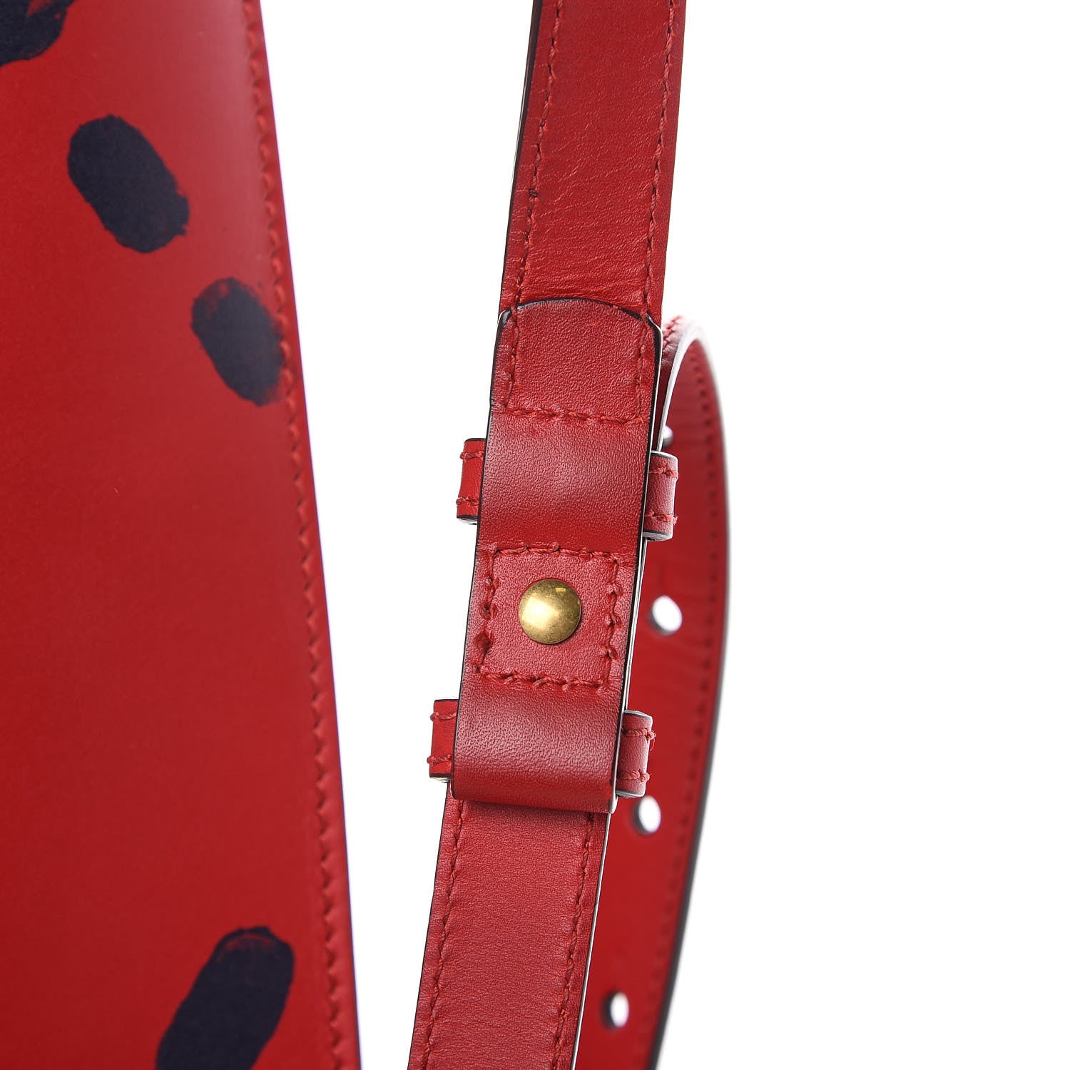 Gucci Calfskin GucciGhost Real Medium XL Tote Hibiscus Red 9 of 16