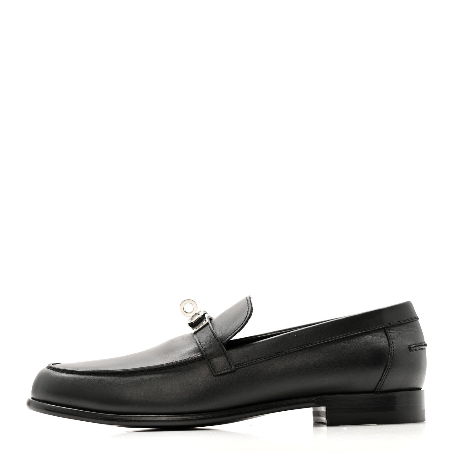 Calfskin Womens Destin Loafers 38.5 Black