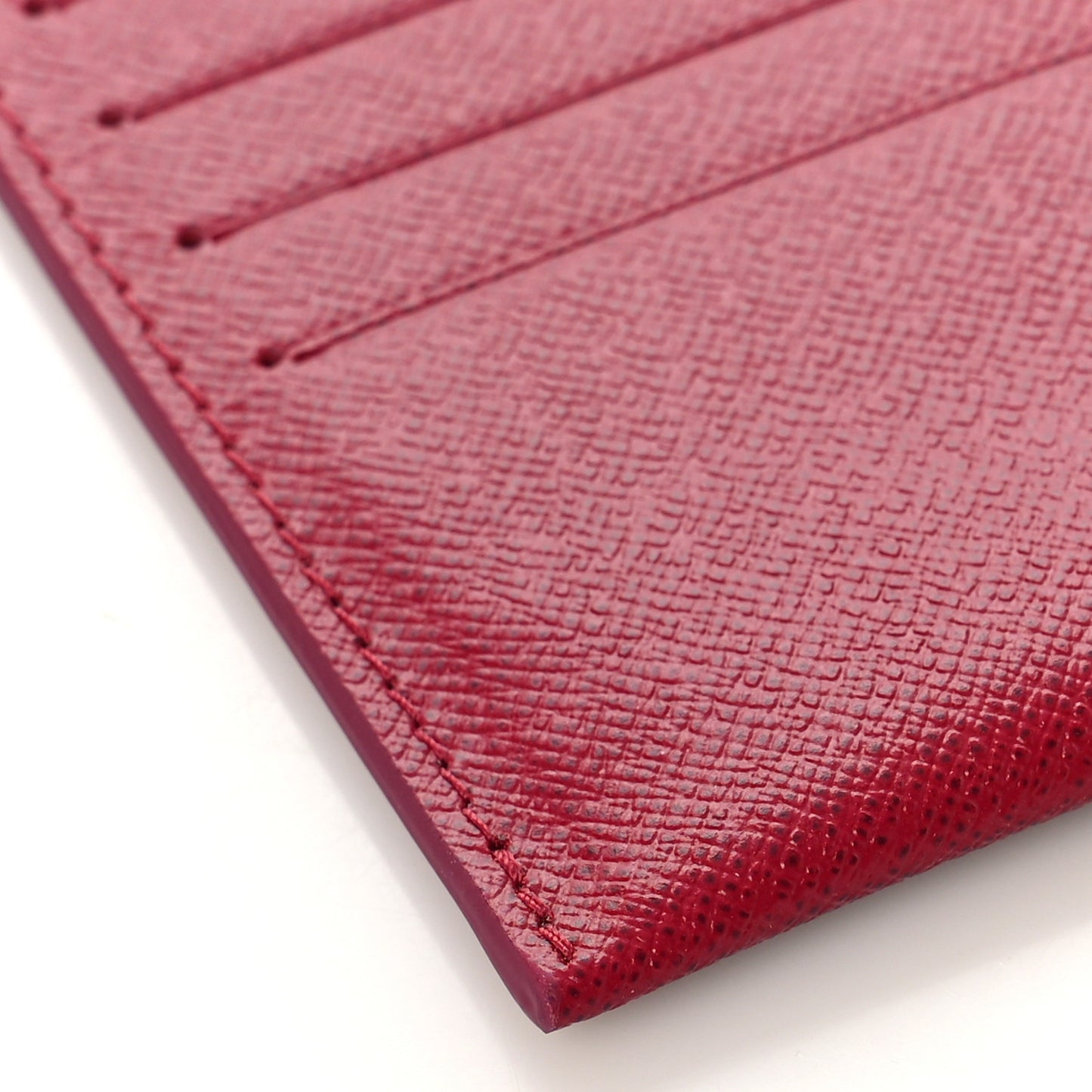 Calfskin Felicie Card Holder Insert Fuchsia