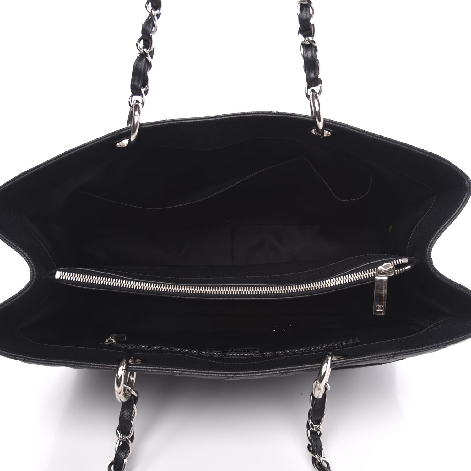 Chanel Caviar Quilted XL Grand Shopping Tote GST Black 5 of 11