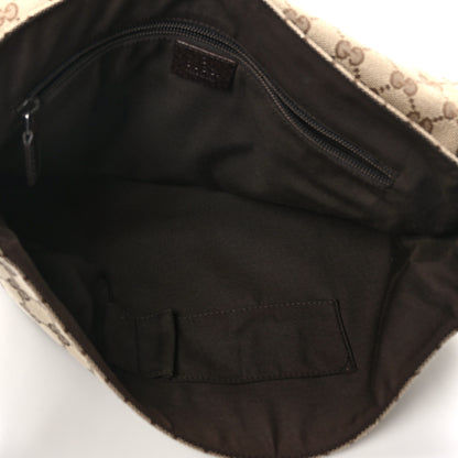 Gucci Monogram Small Flap Messenger Bag Beige Dark Brown 5 of 14