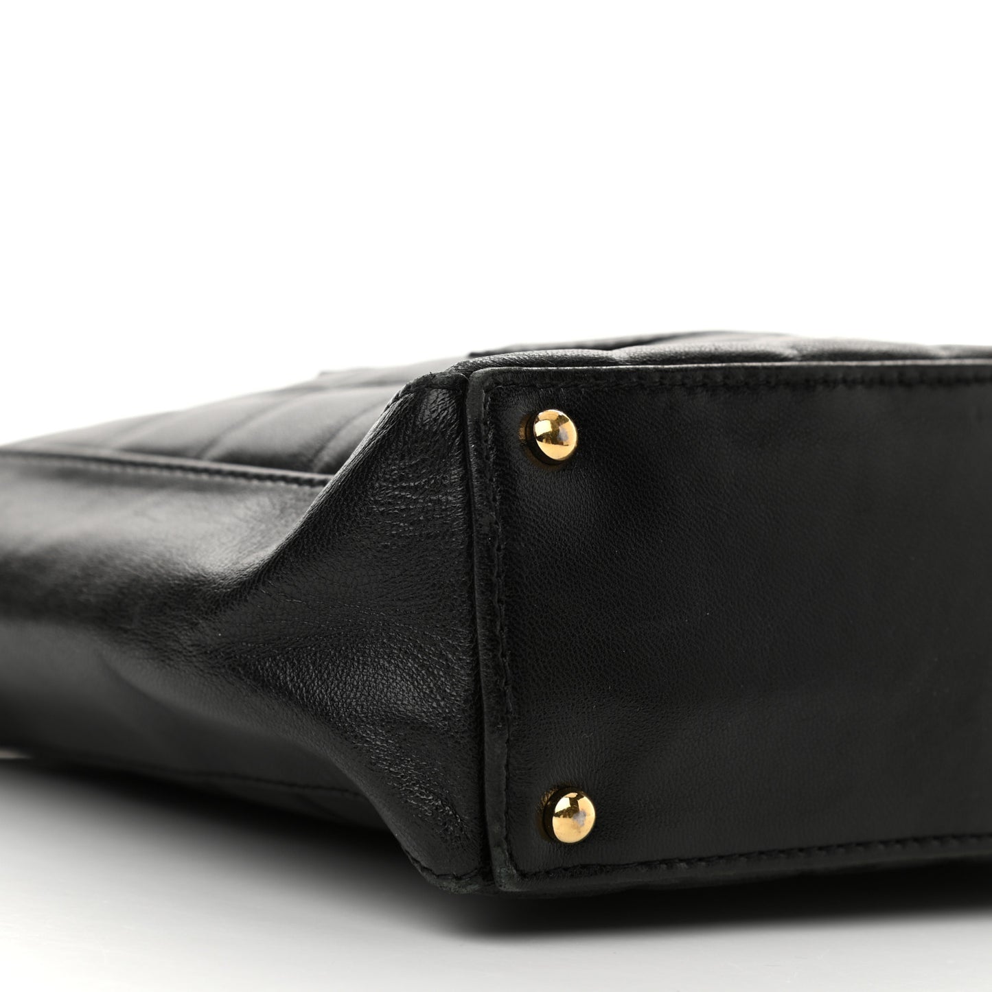 Lambskin Quilted Small Chocolate Bar Shoulder Bag Black