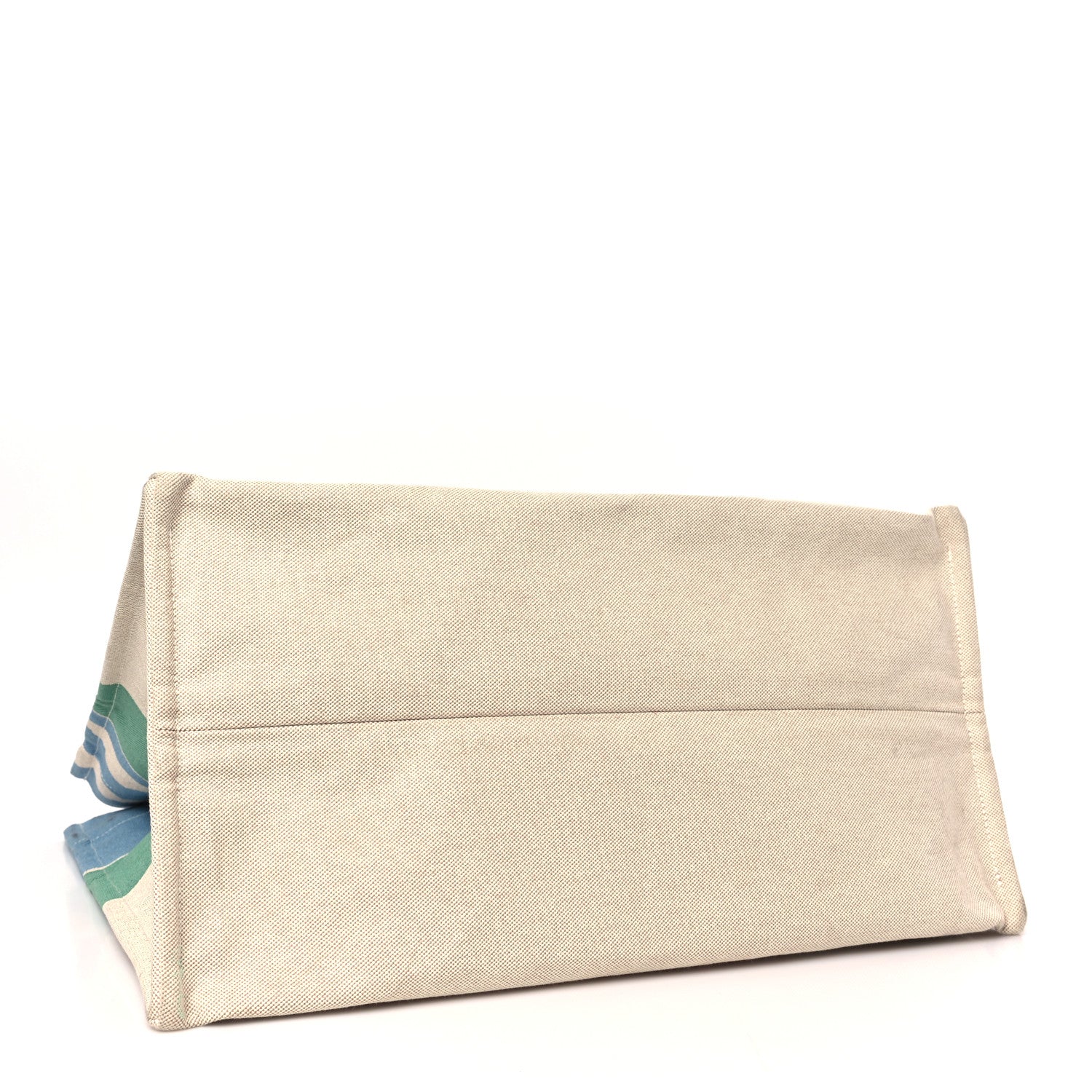 Hermes H Canvas Printed Escale A La Plage Beach Bag Or 4 of 13