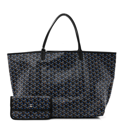 Goyard Goyardine Saint Louis Claire Voie GM Black Sky Blue 1 of 12