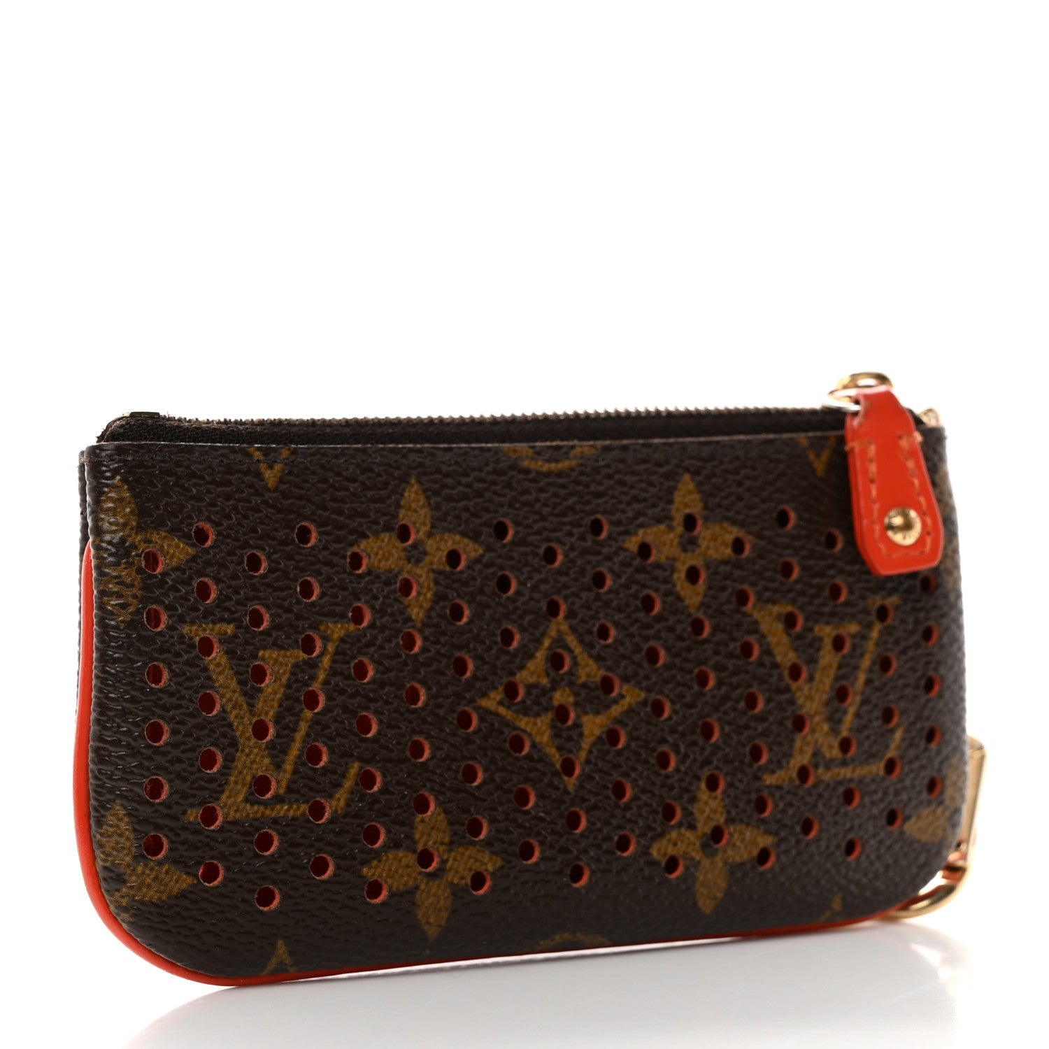 Louis Vuitton Monogram Perforated Key Pouch Orange 3 of 10