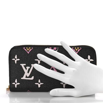 Louis Vuitton Monogram Giant Wild At Heart Zippy Wallet Black 2 of 9
