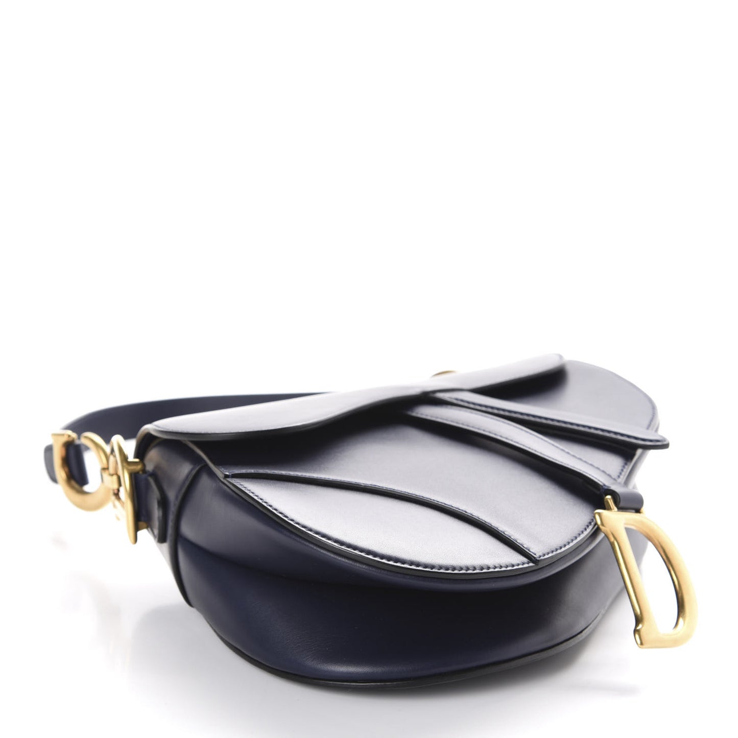 Calfskin Saddle Bag Indigo Blue