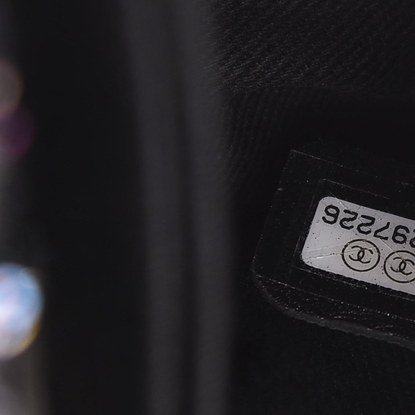 Tweed Sequin Mini Coco Handle Flap Black