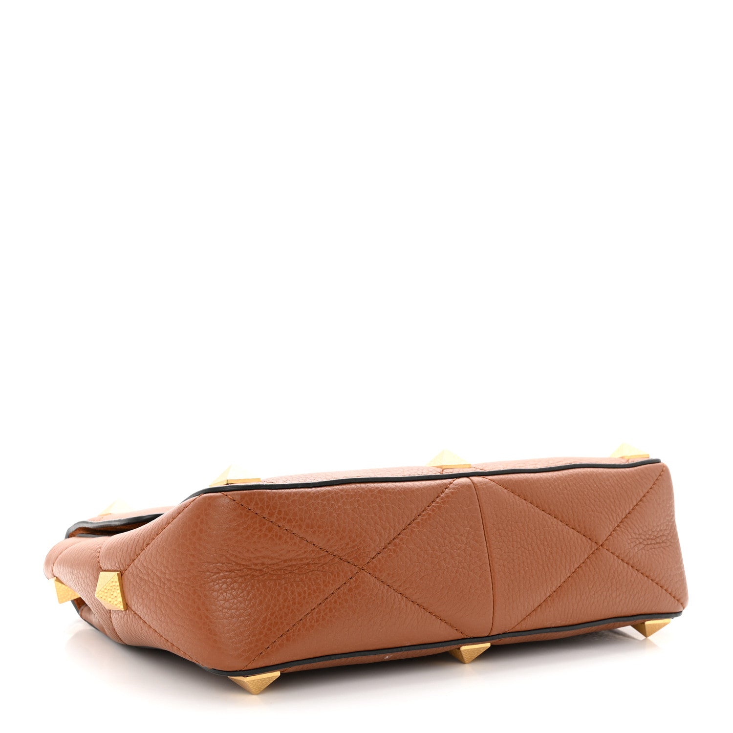 Valentino Garavani Grained Calfskin Large Roman Stud Shoulder Bag Selleria 4 of 13