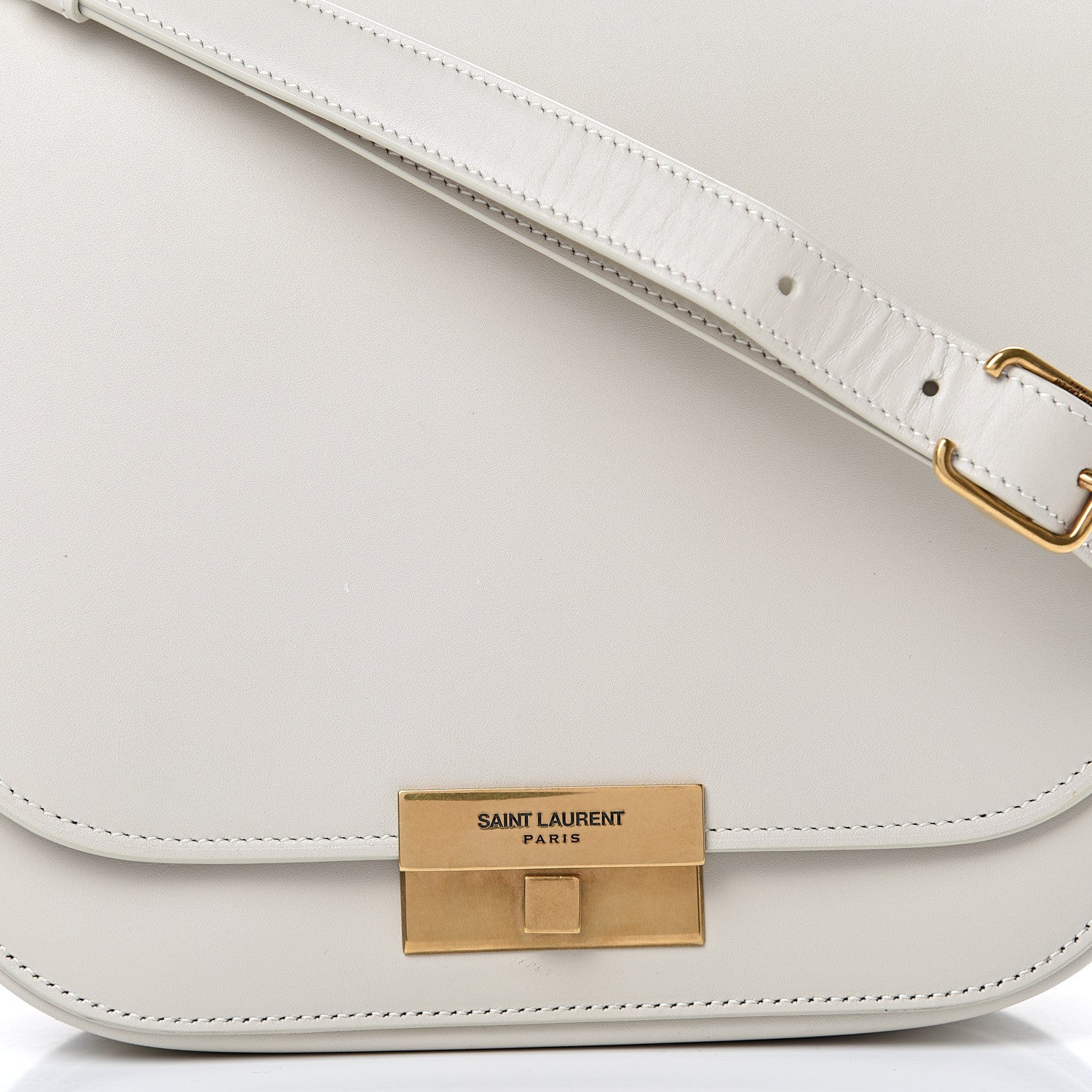 Saint Laurent Calfskin Betty Messenger White 7 of 13