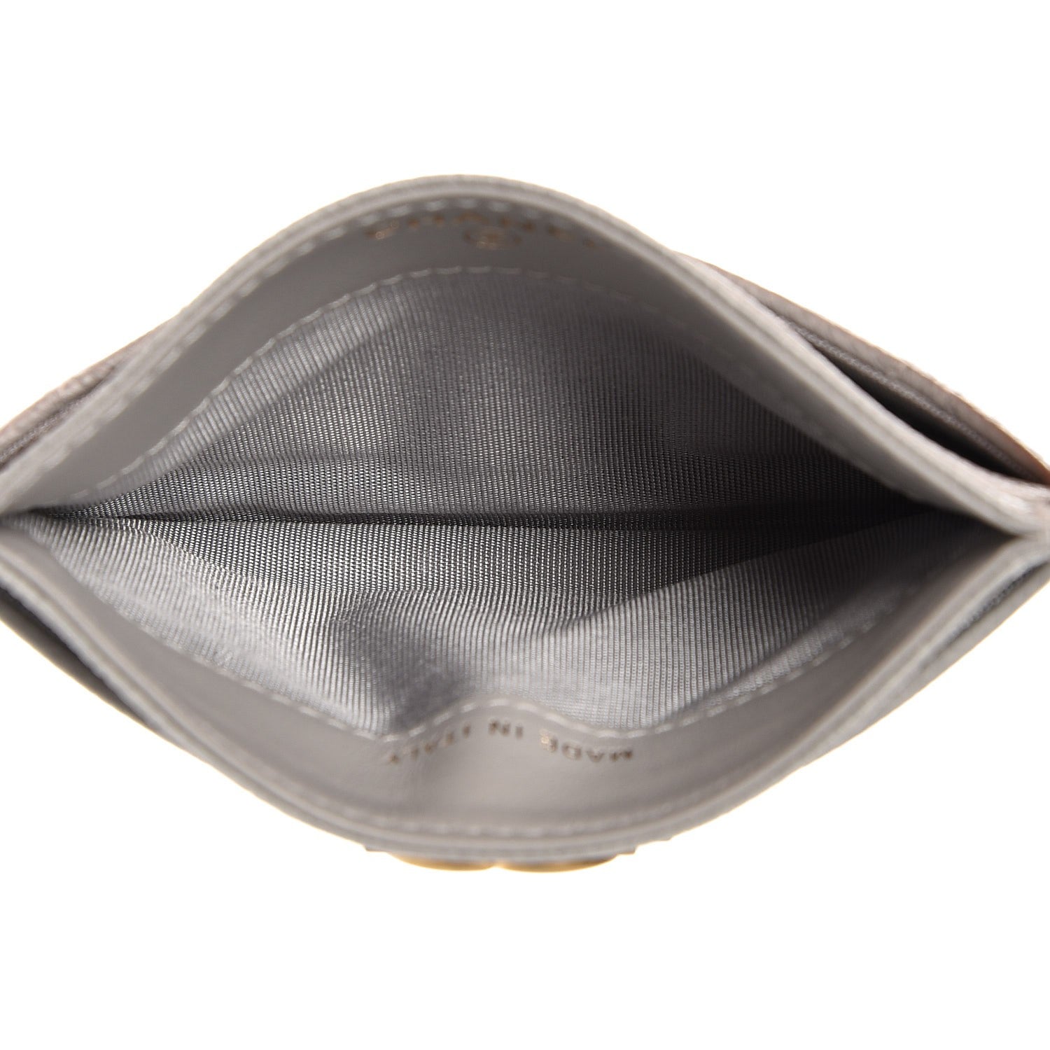Chanel Caviar Quilted Boy Card Holder Grey 5 of 9