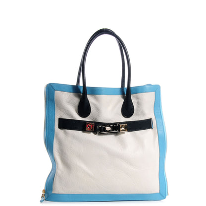 Proenza Schouler PS11 Tote Blue White 1 of 9