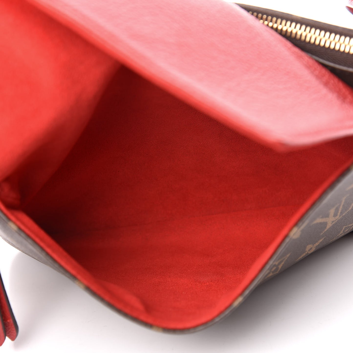 Monogram Twice Pochette Cherry
