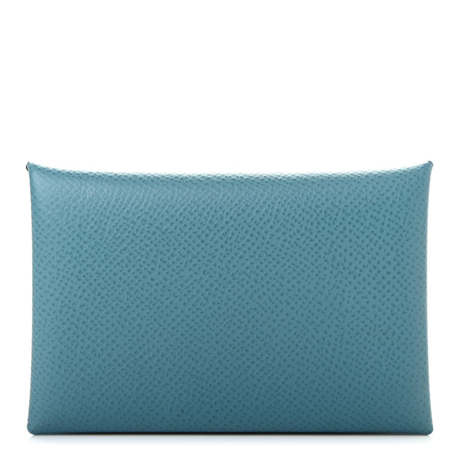 Hermes Epsom Calvi Card Case Blue Jean 1 of 7