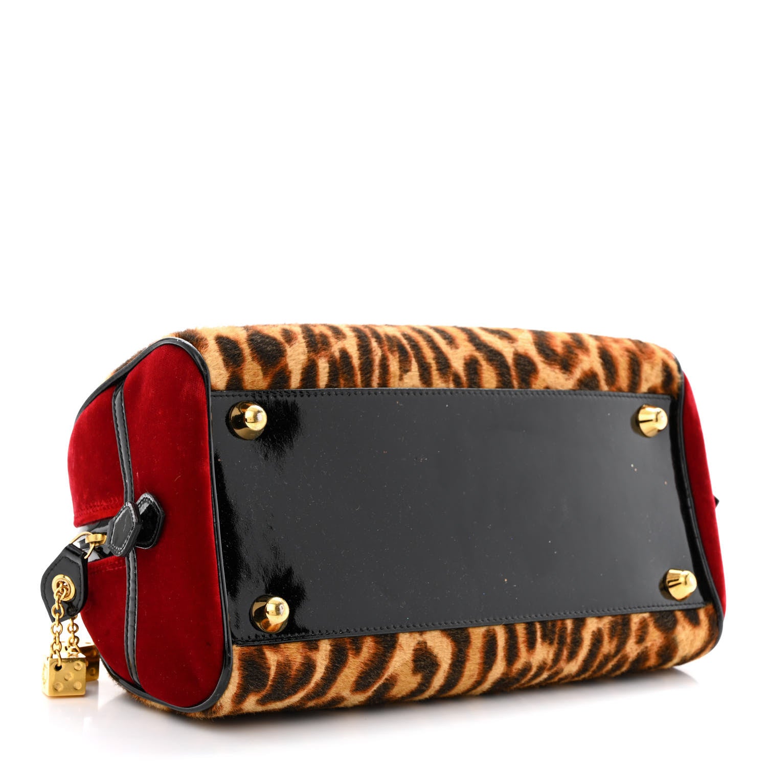 Christian Dior Calf Hair Leopard Velour Gambler Dice Bowler 4 of 12