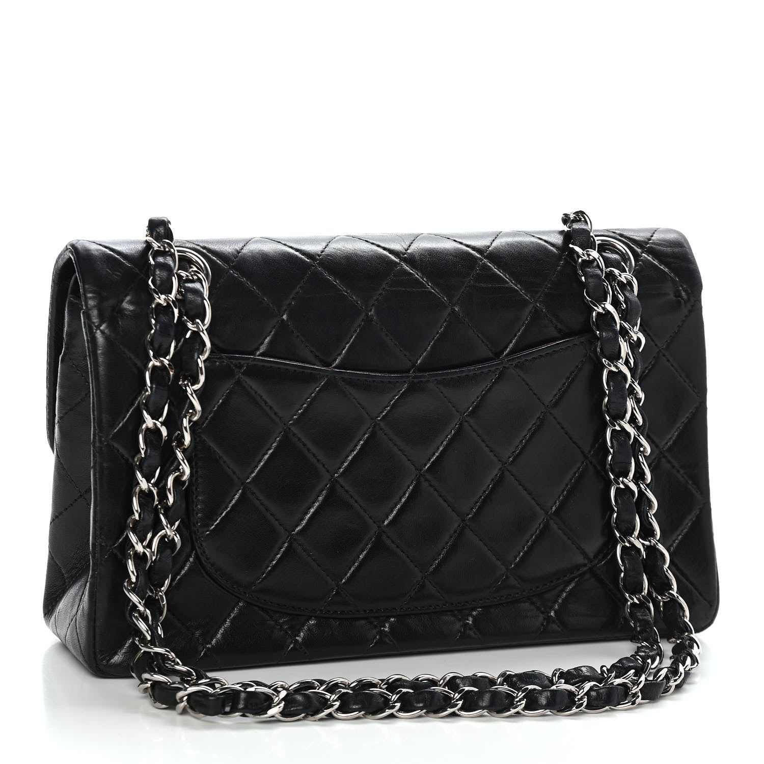 Chanel Lambskin Quilted Small Double Flap Black 2 of 12