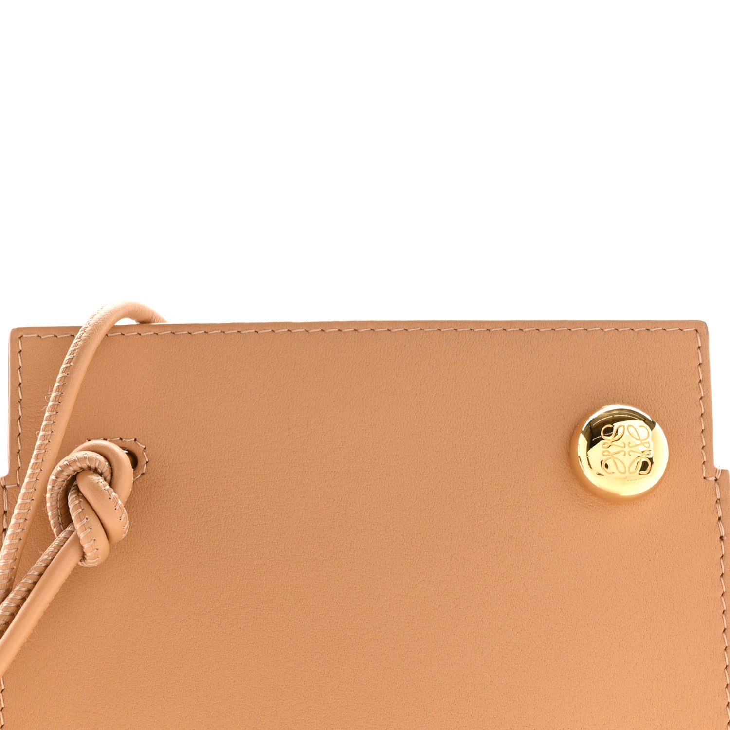 Loewe Classic Smooth Calfskin Pebble Dice Pocket Warm Desert 6 of 10