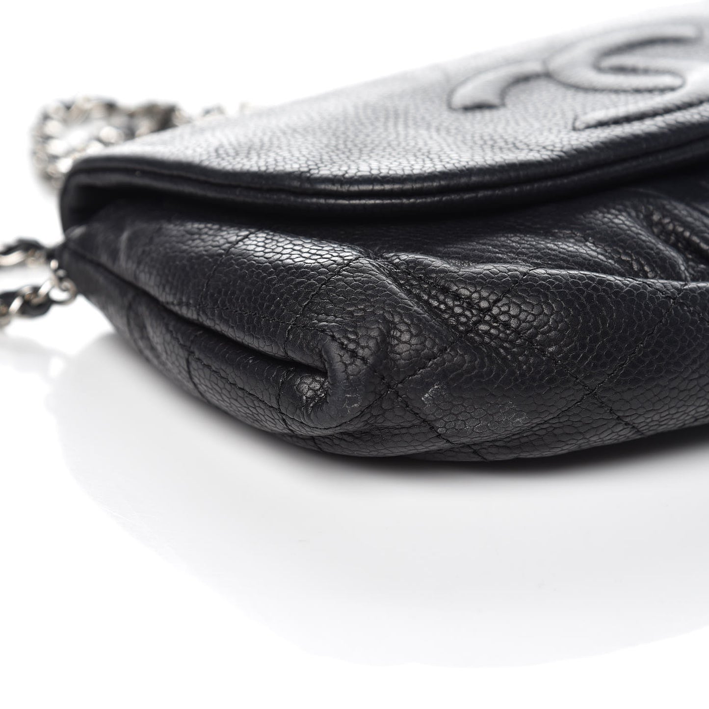 Caviar Half Moon Wallet On Chain WOC Black
