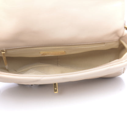 Chanel Lambskin Quilted Medium 19 Flap Beige 5 of 11
