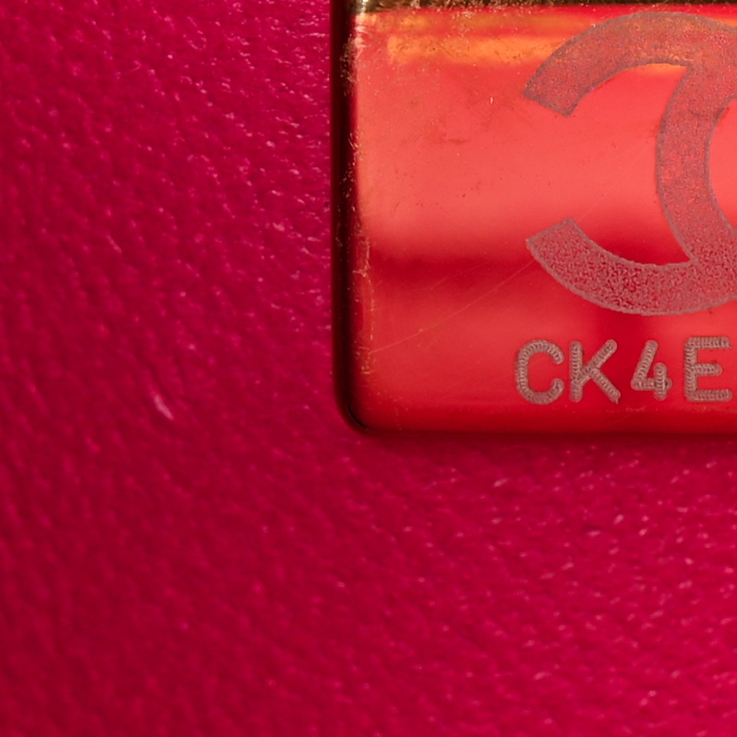 Caviar Quilted Small Double Flap Fuchsia